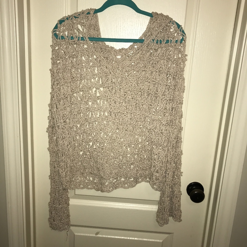 free people tan sweater